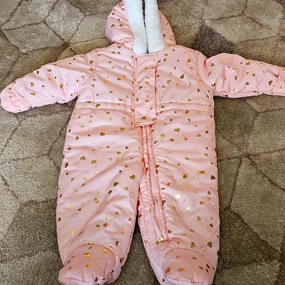 Nwot The Children’s Place Girls Heart Snowsuit